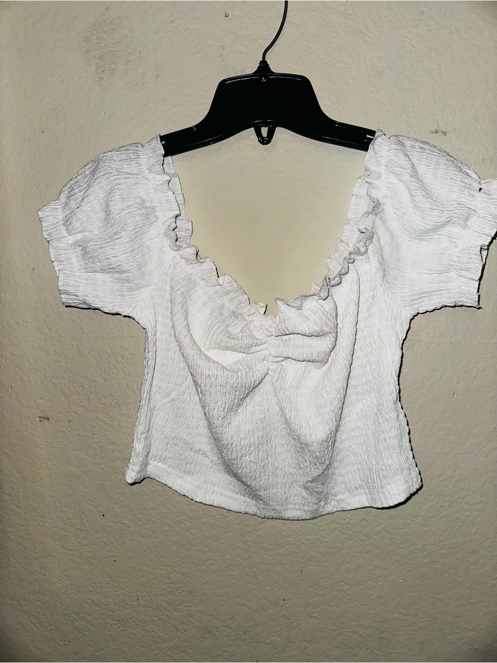 Shein white off the shoulder top size XL
